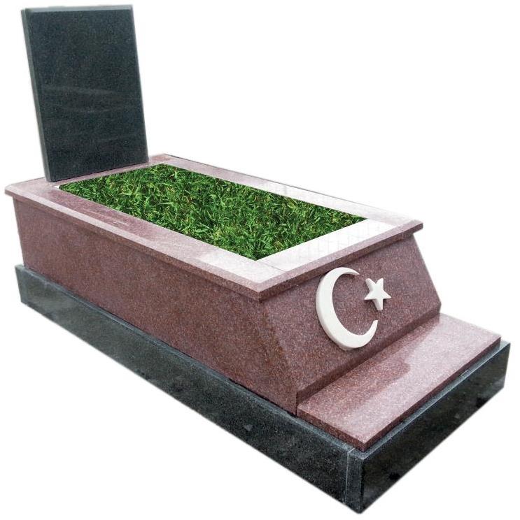 Ay Yıldızlı Granit Mezar Modeli