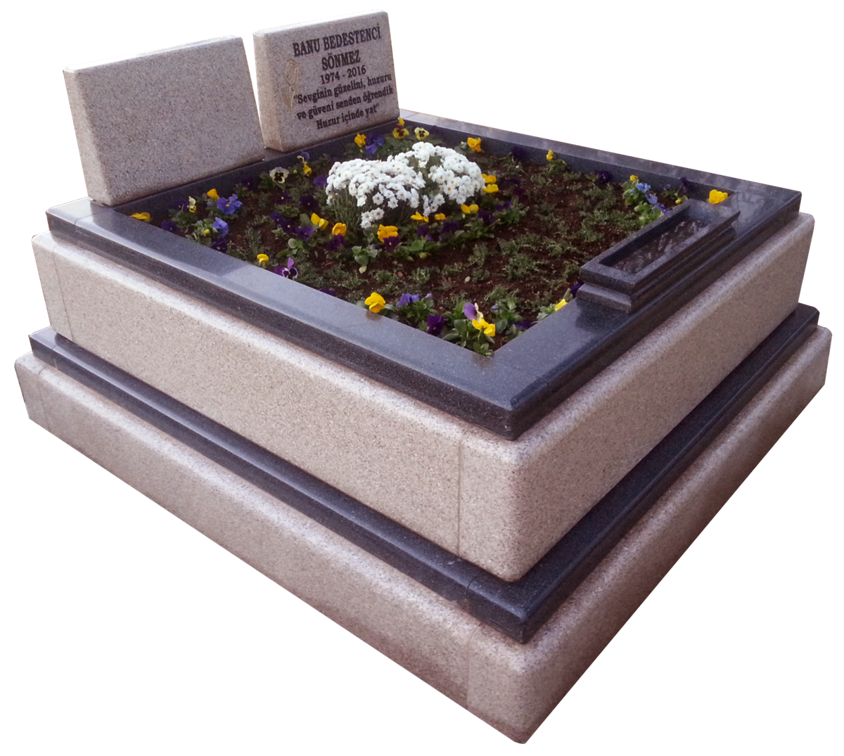 Çift Kişilik Granit Mezar Modeli