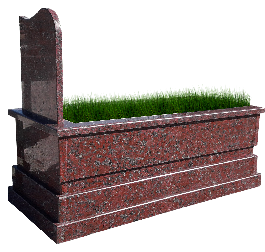 Kırmızı Mezar Modeli - Granit Malzeme