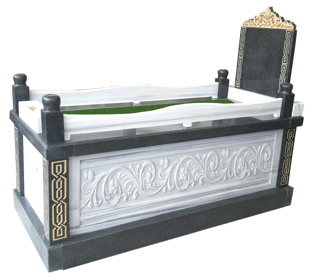 Kabartmali İslemeli Mezar Modeli