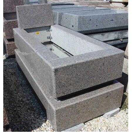 Stok-158 Seri Sonu Cafe Brown Blok Granit Mezar Modeli