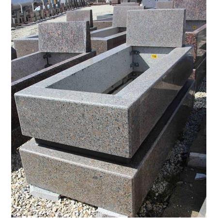 Stok-158 Seri Sonu Cafe Brown Blok Granit Mezar Modeli