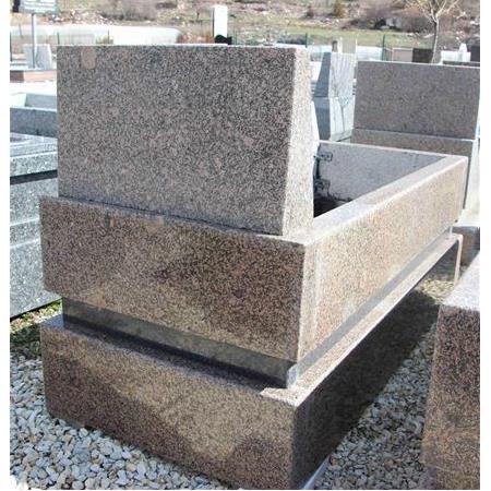 Stok-170 Seri Sonu Orange Nero Gaska 8'Lik Granit Mezar Modeli