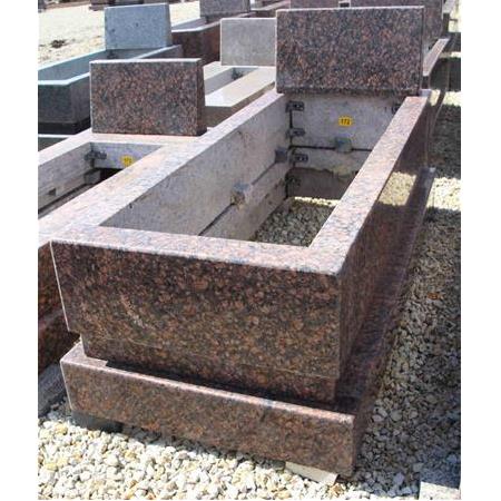 Stok-172 Seri Sonu Krasnaya Granit Mezar Modeli