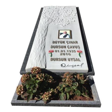 EU23 Marmara Beyazı Ağaç Kabartmal Mezar Bern - Marmara White Holzgravur Grabstein Bern