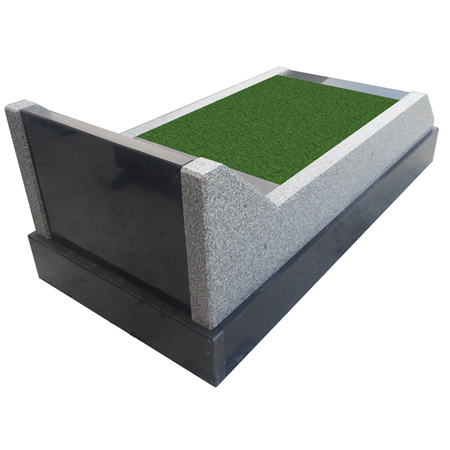 L28 Eğimli Granit Mezar Modeli, Erzincan Mezar Taşı Fiyatı