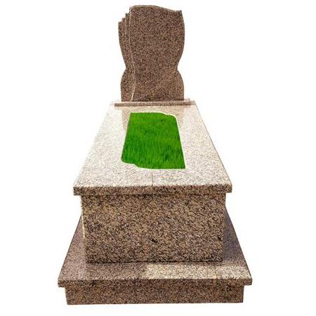 L34 Krem Rengi Granit Mezar Modeli - Çanakkale Mezar Taşı Fiyatı