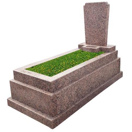 G85 Porino Granit Sade Blok Mezar Modeli - Balıkesir Mezar Yapım