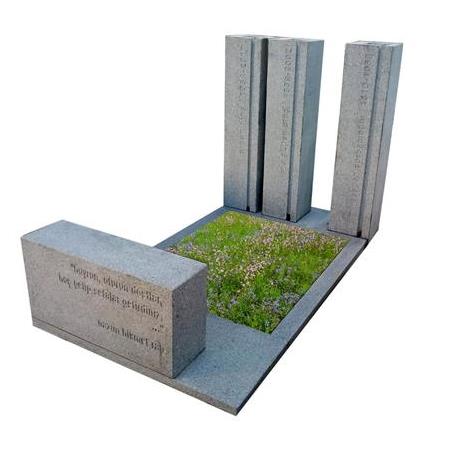 G95 Beta Granit Sütunlu Mezar Modeli - Çanakkale Mezar Yapım