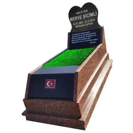 G59 Granit Mezar Modeli Fiyatı - Çanakkale Mezar Yapım