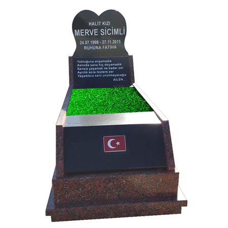 G59 Granit Mezar Modeli Fiyatı - Ankara Mezar Yapım