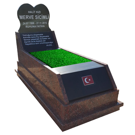 G59 Granit Mezar Modeli Fiyatı - Çanakkale Mezar Yapım