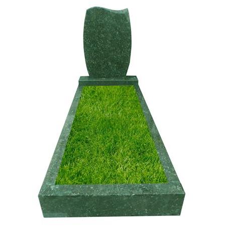EU9 Zümrüt Yeşili Granit Mezar Selanik  Fiyatı- Verde Butterfly Granite Tombstone Thessaloniki Price