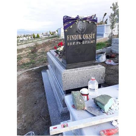 Bursa'ya Montajı Yapılan 10luk Profilli Beta Ve 5lik Absolut Black Karışımı Mezar Modeli