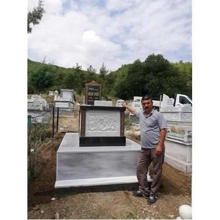 Tokat'a Montajı Yapılan Mermer İşlemeli Mezar Modelimiz