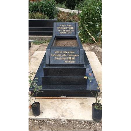 Ordu'ya Montajı Yapılan 8cm Kalınlıkta Nero Gaska Özel Eğimli Mezar Modelimiz
