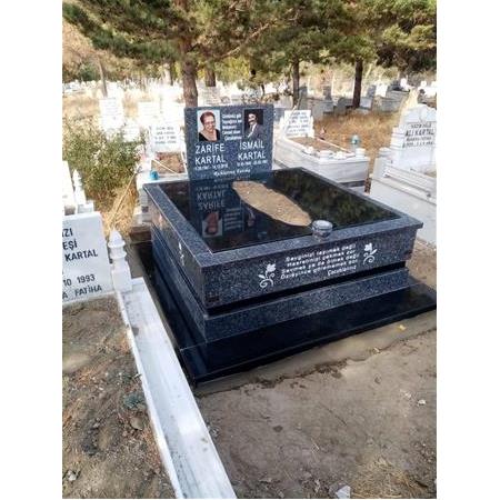 Yozgat'a Montajı Yapılan 5cm Kalınlıkta Blue Pearl Çift Kişilik Mezarımız