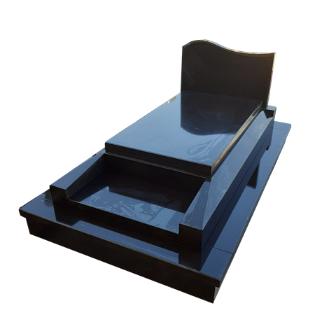 G115 Absolute Black Granit Mezar Modeli - Adana Mezar Yapımı