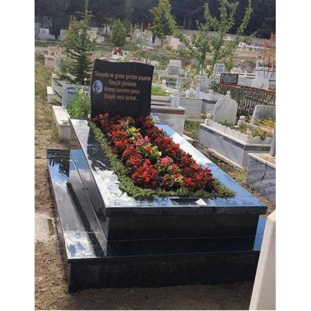 G119 Nero Gaska Granit Kayık Tipi Model- Balıkesir Mezar Yapımı