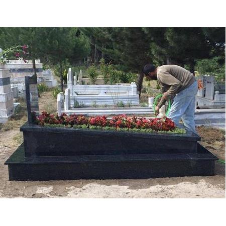 G119 Nero Gaska Granit Kayık Tipi Model- Balıkesir Mezar Yapımı