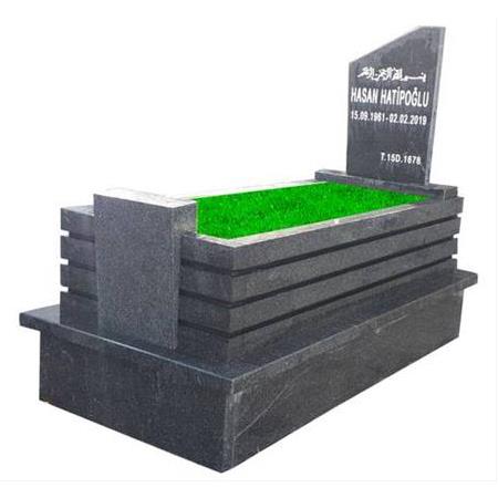 G117 Nero Gaska Granit Kanallı Mezar Modeli - Artvin Mezar Yapımı