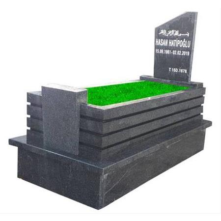 G117 Nero Gaska Granit Kanallı Mezar Modeli - Çanakkale  Mezar Yapımı