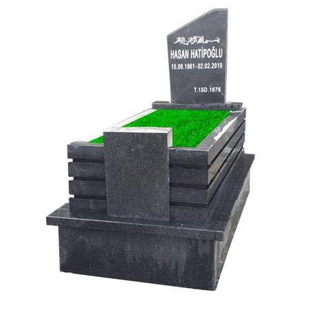 G117 Nero Gaska Granit Kanallı Mezar Modeli - Artvin Mezar Yapımı
