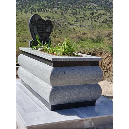 G130 Beta Granit Bombeli Mezar Modeli - Bitlis Mezar Taşı Fiyatları