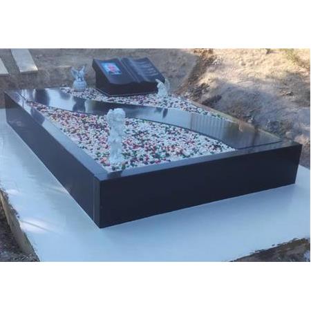G136 Absolute Black Granit Mezar - Çanakkale Mezar Taşı Fiyatları
