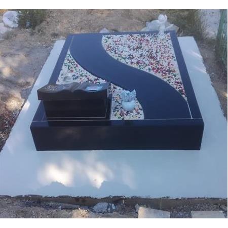 G136 Absolute Black Granit Mezar - Çanakkale Mezar Taşı Fiyatları