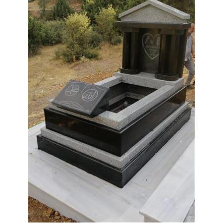 G140 Absolute Black Granit Anıt Mezar - Balıkesir Mezar Taşı Fiyatları