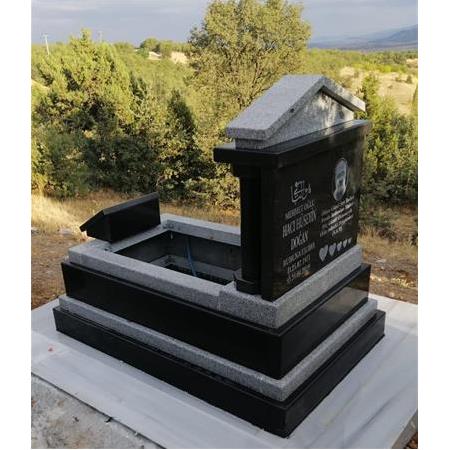 G140 Absolute Black Granit Anıt Mezar - Balıkesir Mezar Taşı Fiyatları