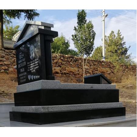 G140 Absolute Black Granit Anıt Mezar - Balıkesir Mezar Taşı Fiyatları