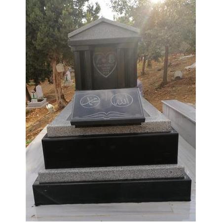G140 Absolute Black Granit Anıt Mezar - Balıkesir Mezar Taşı Fiyatları